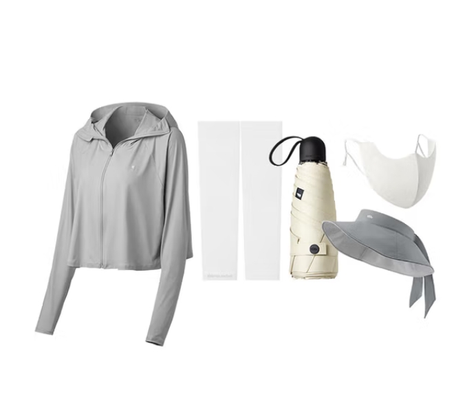 Scrambling gear Packing list: 50% umbrella*1, shawl* sunscreen*1, light sunscreen*1, high-bullet sunscreen*1, empty fisherman sunscreen* 15% umbrella * 1, shawl sunscreen *1, light sunscreen *1, high-bullet sunscreen PV *1, empty fisherman sunscreen * One