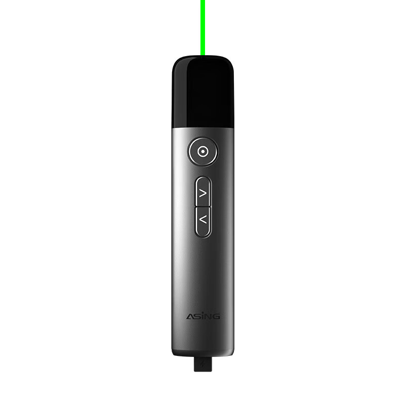 LARGE, LASER PEN A17, GREEN LIGHT, TURN PAGES, HIGHLIGHT MONEY, GRAY