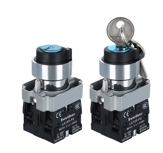 JMHB lifting key switch 22mm alloy material