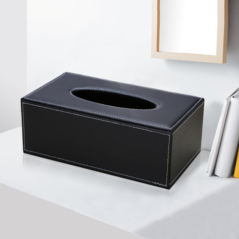 JMHB tissue box 24*12*9.5 cm rectangular leather office business desktop paperbox