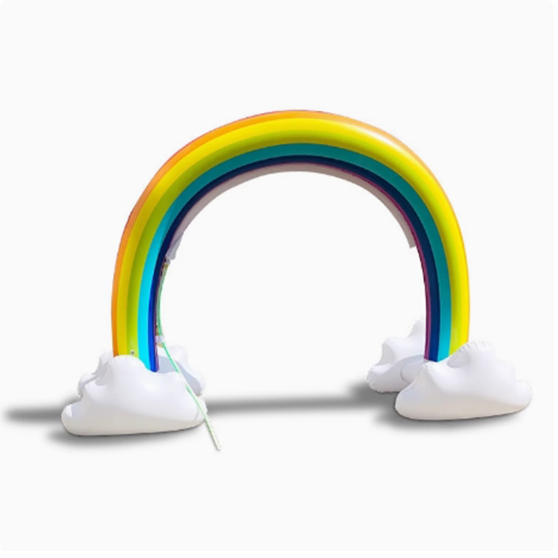 JMHB OUTDOOR TOYS PVC WATER RAINBOW ARCH 1 + ELECTRICAL PUMP (EXCLUDING SLIDE)