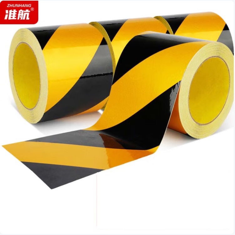 Airbound, black and yellow alert tape, JTCG-0128, 5 cm long and 45 m long PET material
