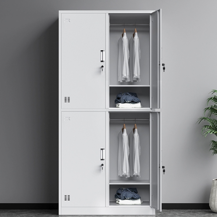 four lockers 1800* 850* 420mm steel 1.38mm thick grey white
