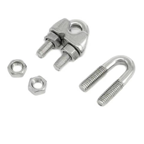 GINPETCH, WIRE ROPE BUTTON SPECIFICATION: M8 MATERIAL: 304 STAINLESS STEEL