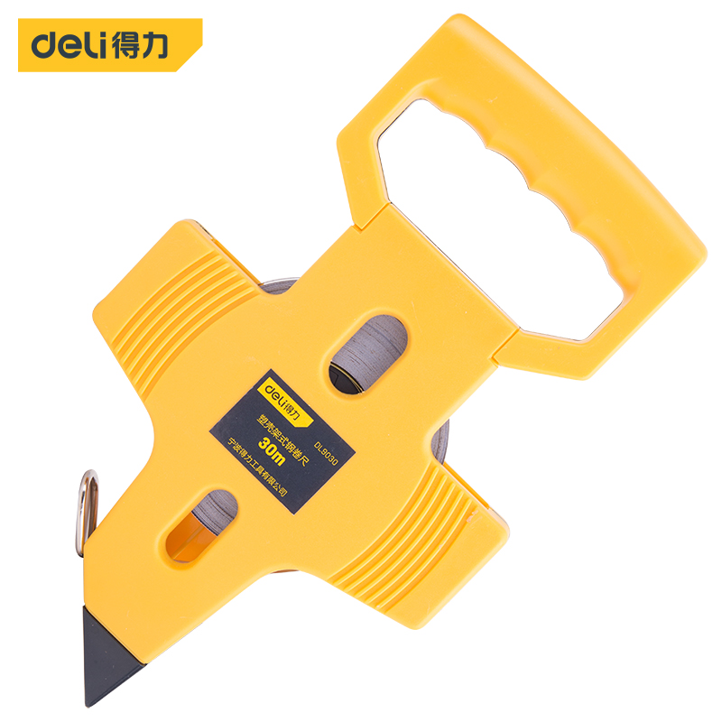 Powerful tool Stand steel tape measure DL9030 Ruler length: 30m 12.5mm yellow