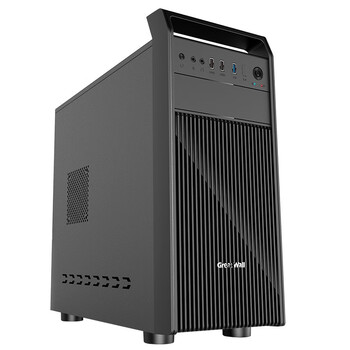 Great Wall host chassis, Shangqi R25 MATX motherboard, handle, back cable, 0.6mm thick hardware, USB3.0, 4 hard drive slots, optical drive slot