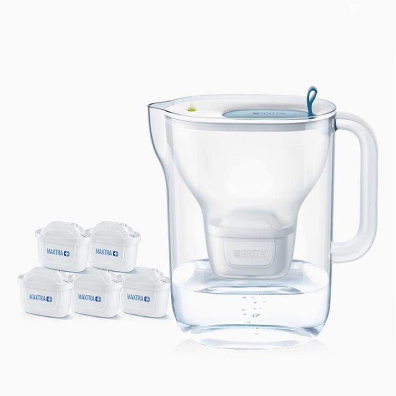 BERENDE, WATER FILTER, NATURAL COCONUT CRUST, 3.5L, SIX CORES, OCEAN BLUE