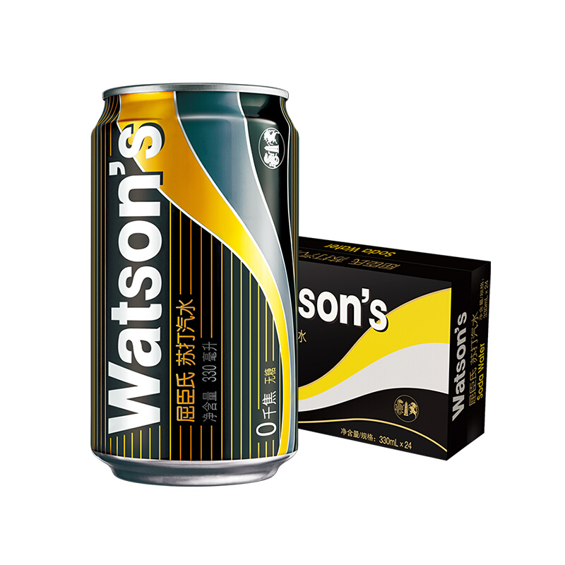 Watsons soda pop 330ml 24 black cans