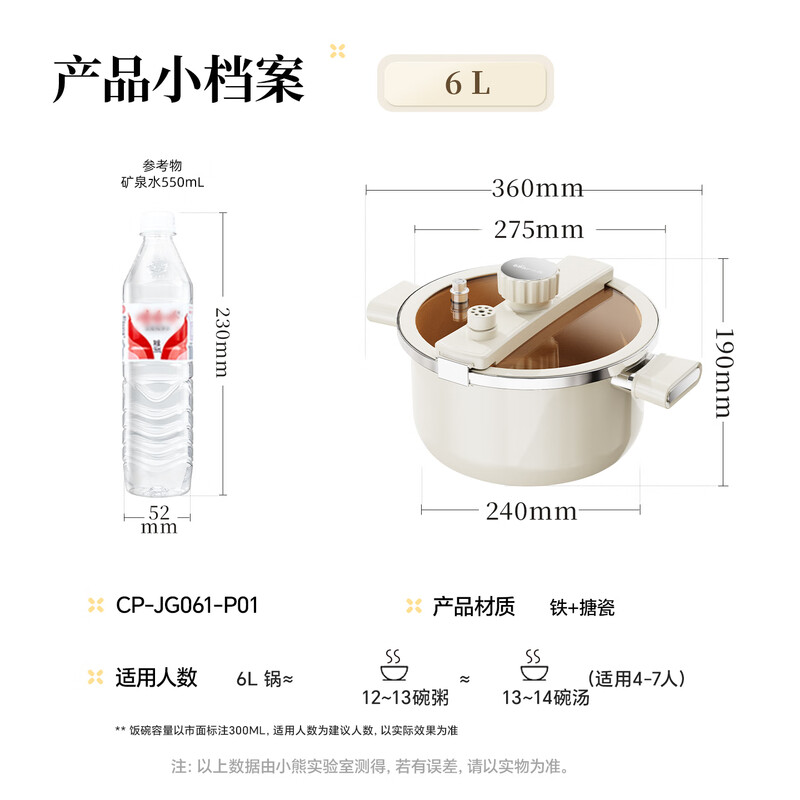 Bear, micropressurized soup pan JG061-P01 24cm Shape