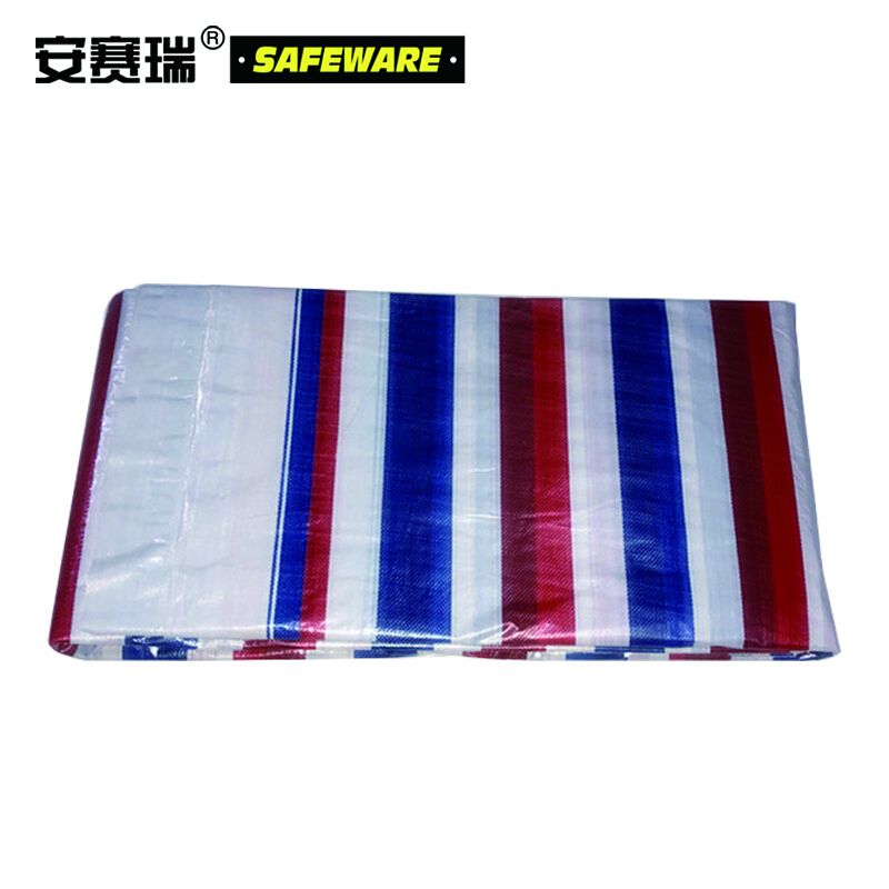 Ansairui Rainproof Cloth 12449 Thickened Color Striped Cloth Material: PP Polypropylene Size: 3*4m Weight: 100g/m2 Color