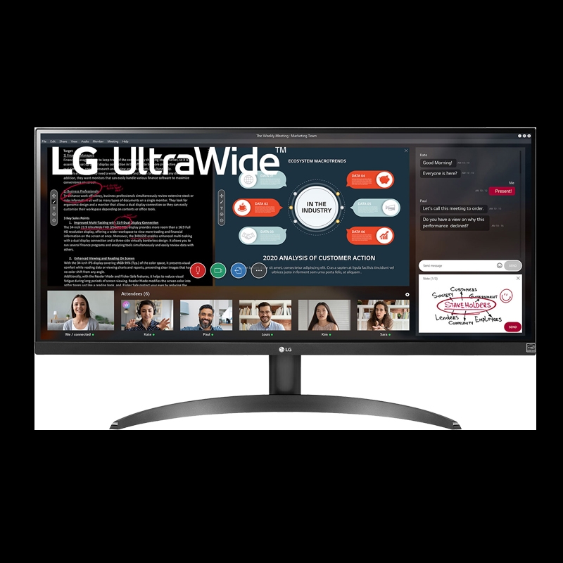 LG monitor 29WP500 2560 1080 29 inches 21:9 1 year warranty