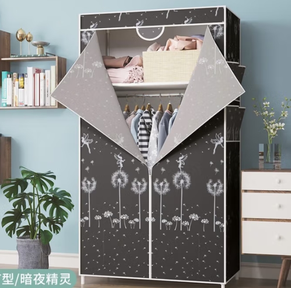 JHMB single wardrobe 1m wide 1.7m high Material: cloth