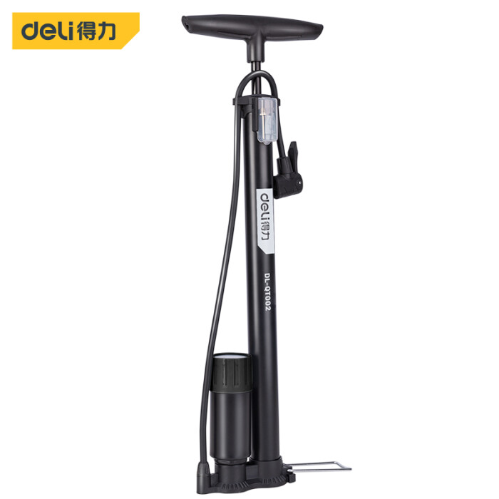 Deli Bicycle Pump DL-QT002 Specifications: 38mm*600mm Main Material: Metal