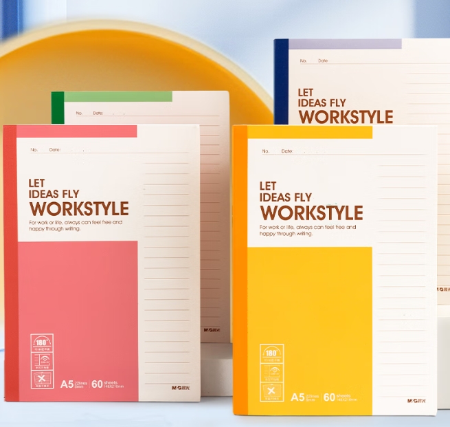 Yingque Notebook A5 60 sheets per book 148*210mm