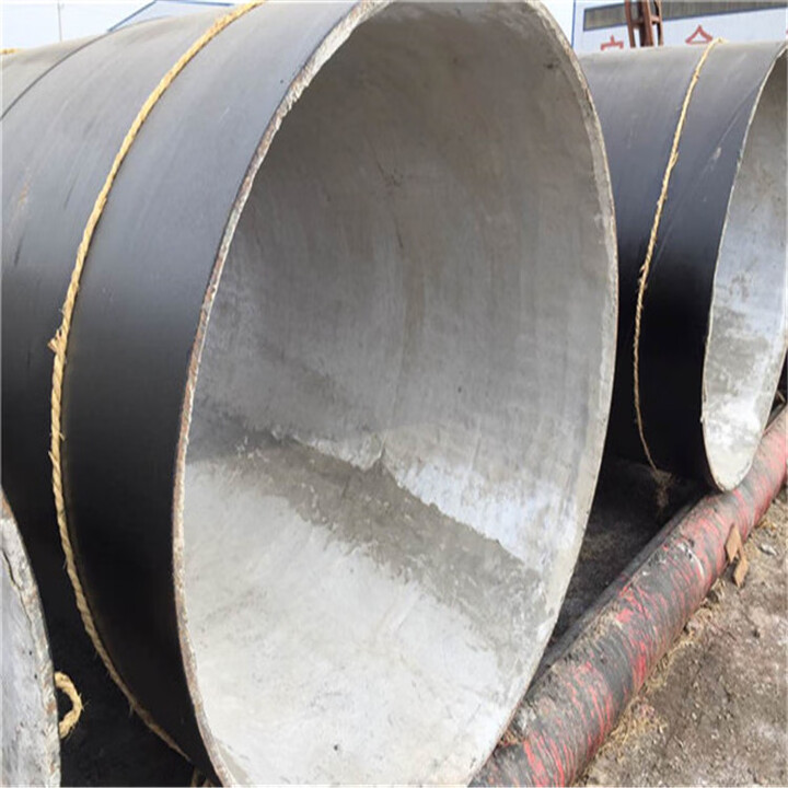 Short cloud steel pipe DN800 wall thickness 9.5mm Q235 with asphalt anti-corrosion layer and cement anti-corrosion layer inside