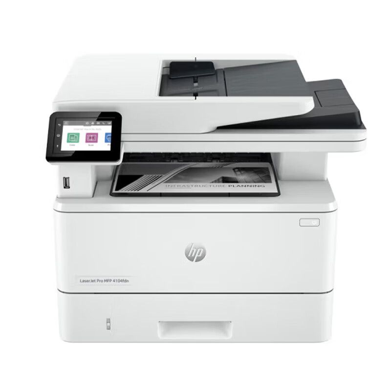 HP/HP black and white laser printer 4104fdn A4 print copy scan fax 4-in-1 print speed 40 pages/min print resolution 1200*1200dpi