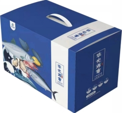 Huaguang Sea Banquet Seafood Gift Pack Type D 3968g Salmon 350g Green shrimp 500g Hairtail segments 700g Deep-sea large yellow croaker 450g Flat fish 4 pack 450g Pangasius fillet 518g Deep-sea cod fillet 500g Cuttlefish 500g Shelf life: 18 months